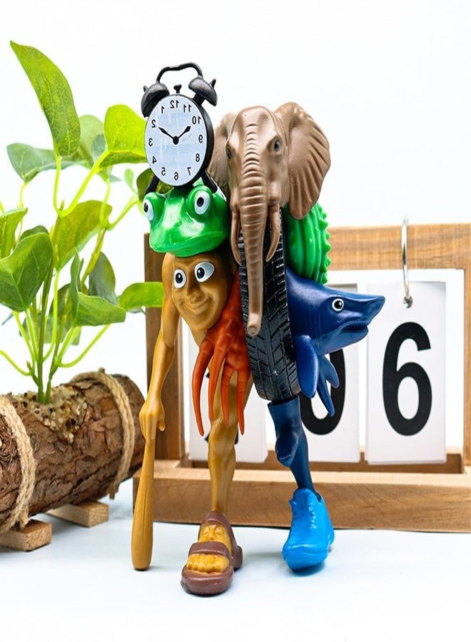 سكويشي لعبة تونغ تونغ تونغ ساهور الطرية، مجسم فيل فكاهي قابل للجمع، ألعاب مستوحاة من الميمات، ديكور مكتبي فريد وعرض مميز على الرفوف - Image 5